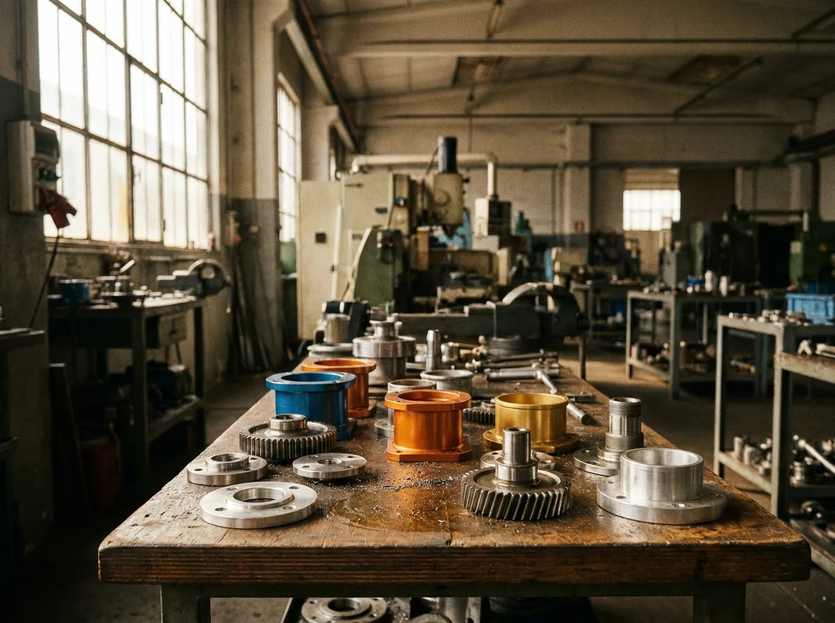 Componentistica industriale, dettaglio di lavorazione